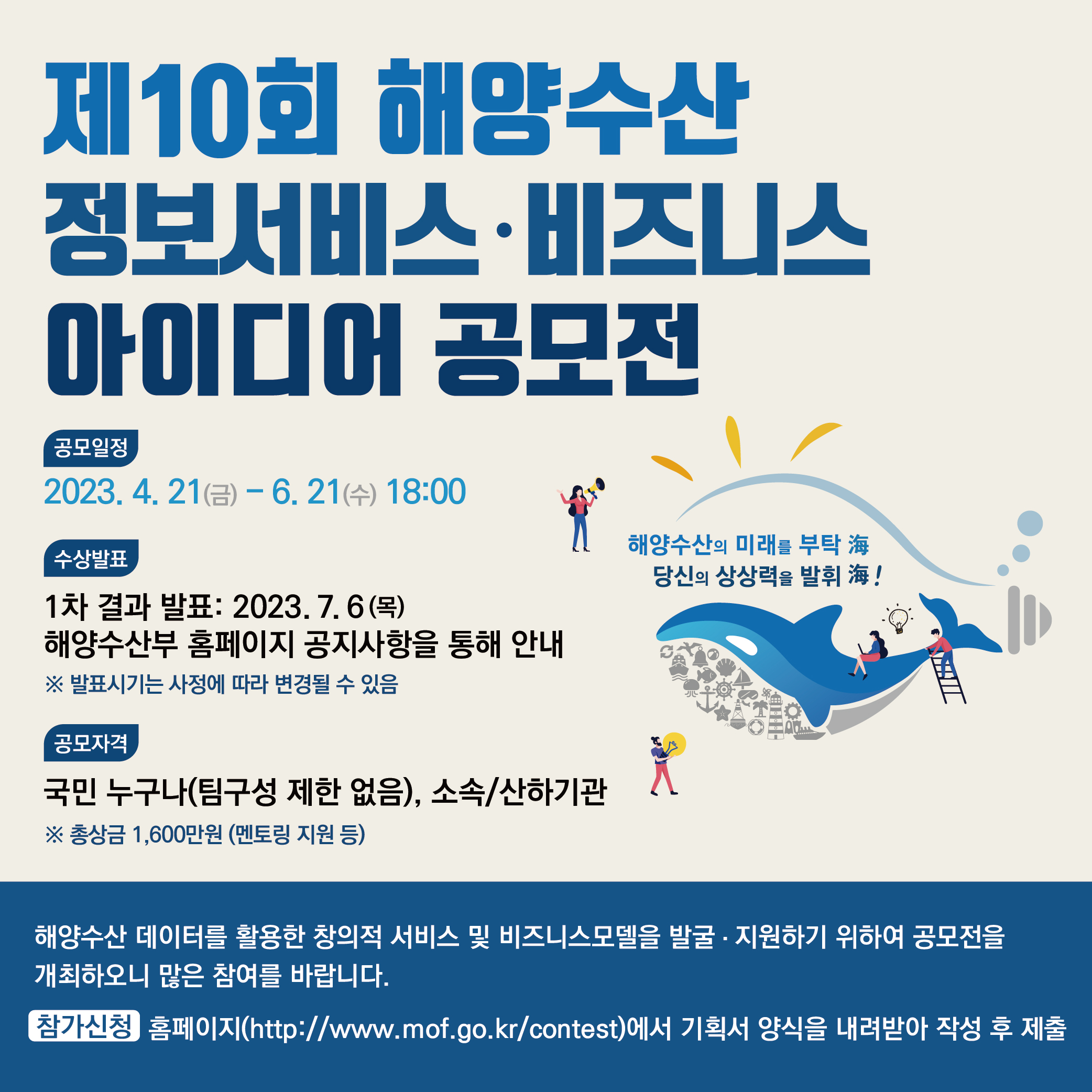 제10회 해양수산 정보 서비스·비즈니스 아이디어 공모전